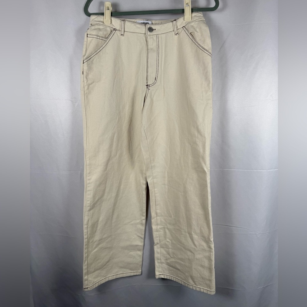 RSQ High Rise Wide‎ Leg Painter Utility Pant Large